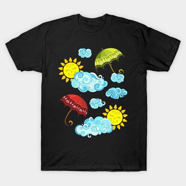 Fairytale Weather Forecast Print T-Shirt by lissantee